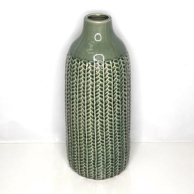 Green Pattern Ceramic Vase 38cm