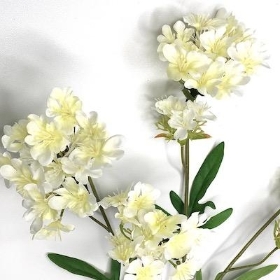 Ivory Wild Flower Spray 68cm