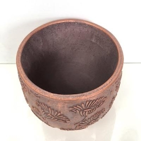 Round Copper Planter 16cm