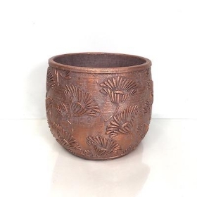 Round Copper Planter 16cm