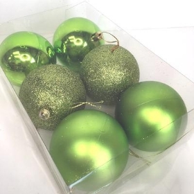 Green Bauble 8cm x 6