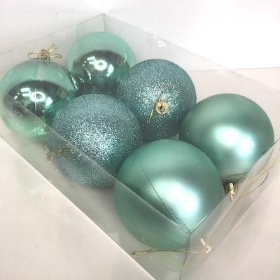 Mint Green Bauble 8cm x 6