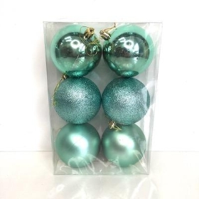 Mint Green Bauble 8cm x 6