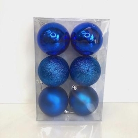 Royal Blue Bauble 8cm x 6