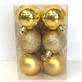 Gold Bauble 5cm x 12