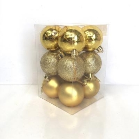 Gold Bauble 5cm x 12