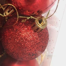 Red Bauble 5cm x 12