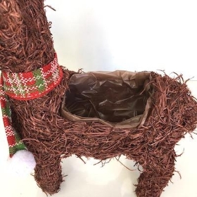 Standing Reindeer Planter 46cm