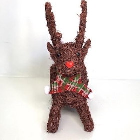 Sitting Reindeer Planter 31cm