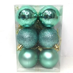 Mint Green Bauble 5cm x 12