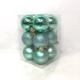 Mint Green Bauble 5cm x 12