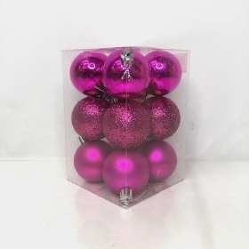 Fuchsia Bauble 5cm x 12